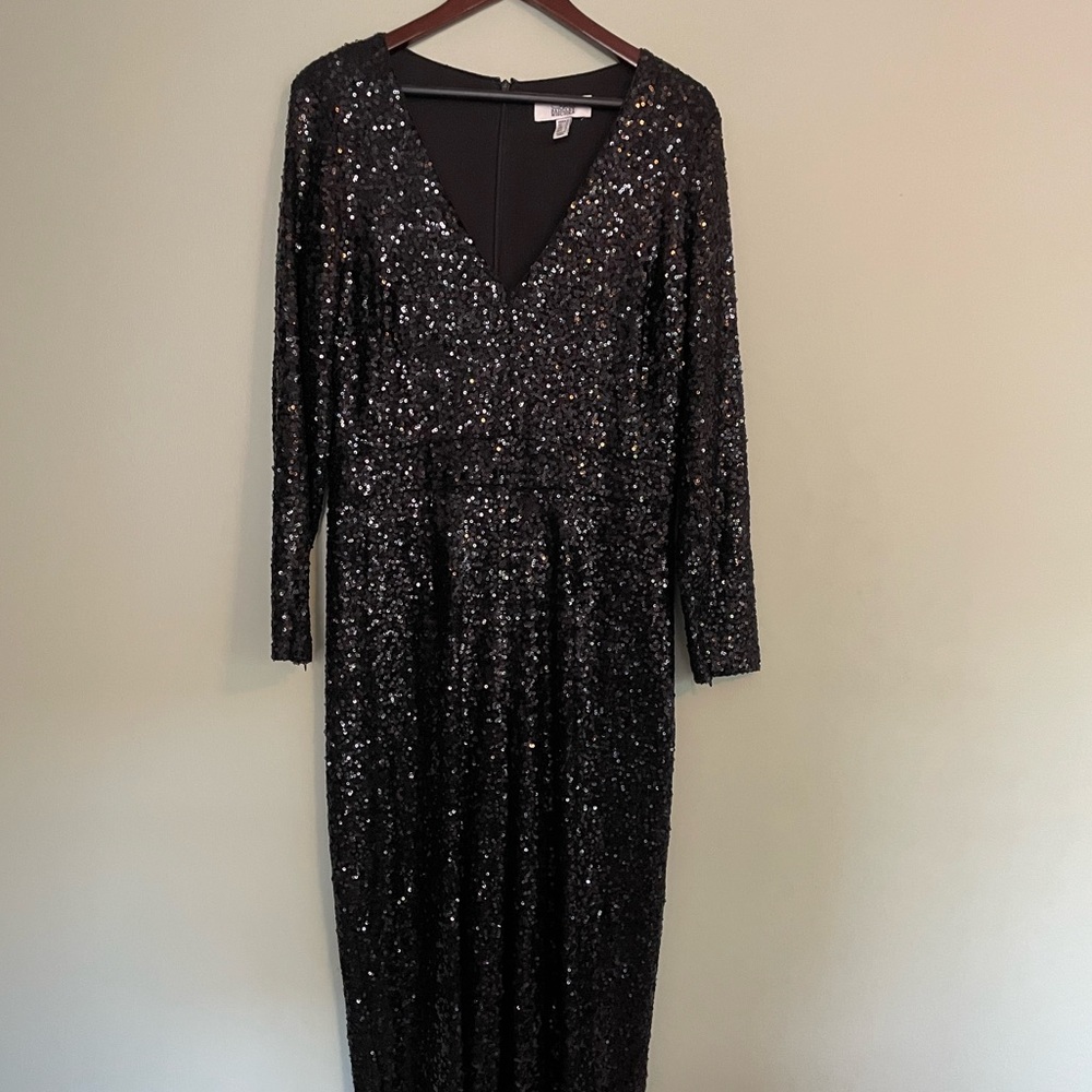 Black Sequin Jumpsuit